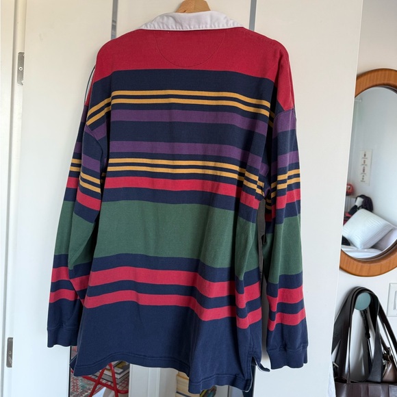 Eddie Bauer rainbow striped rugby jersey - Picture 4 of 4